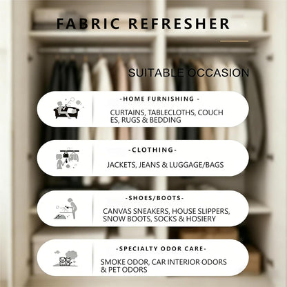 Travel Fabric Refresher Spray – Odor Eliminator & Wrinkle Release, TSA Approved 40ml for Gym Hotel Office Clothes Sofa Curtains, Apple Tree Scent – Boudart Labs