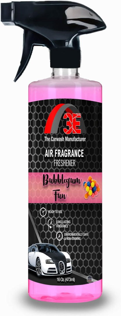 3E Car Air Freshener Premium Baby Powder Scent 16 fl oz – Professional Automotive Air Freshener & Odor Eliminator, Long-Lasting Interior Fragrance for Cars, Trucks, SUVs, RV, Home & Office