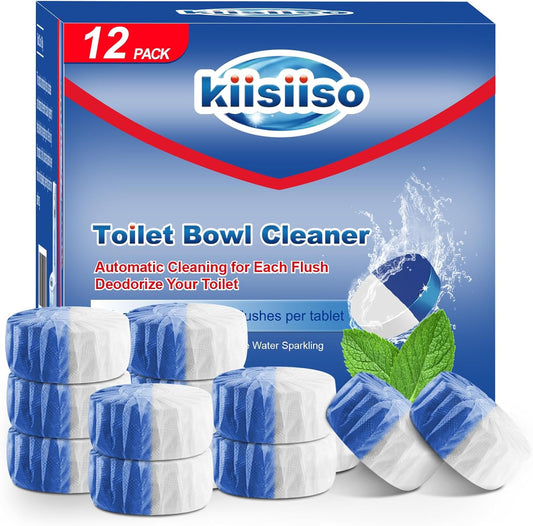 KIISIISO Toilet Bowl Cleaners 40 PACK, Long-Lasting Toilet Bowl Cleaner Tablets with Sustained-Release Technology Against Tough Stains,Automatic Toilet Cleaner for Deodorizing & Descaling