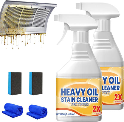 2Pcs Kitchen Heavy Oil Cleaner Spray, 2026 New All Purpose Kitchens Heavy Oil Cleaning Agent,Multipurpose Kitchen Cleaner, Heavy Duty Degreaser Cleaner Spray for Countertops, Ovens and Appliances
