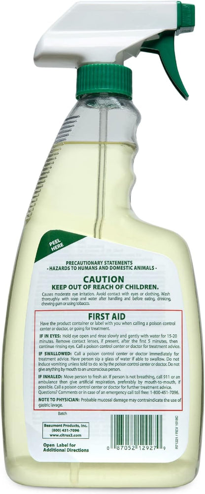 Citrus II Hospital Germicidal Deodorizing Cleaner - Fresh Citrus Scent - Disinfecting Spray- for Home, Hospital and Office Surfaces and Supplies - 22 Fl Oz - Pack of 2