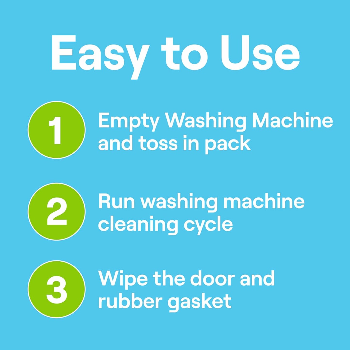 Seventh Generation Washing Machine Cleaner 6 Count Free & Clear Targets Odor-Causing Residue Powered by Oxy Power 4.2 oz