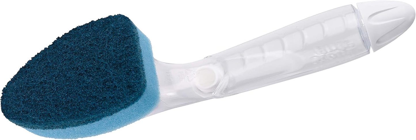 Scotch-Brite Non-Scratch Dishwand Kit, Includes 1 Wand & 8 Refill Pads, Keep Hands Out of the Mess, Blue