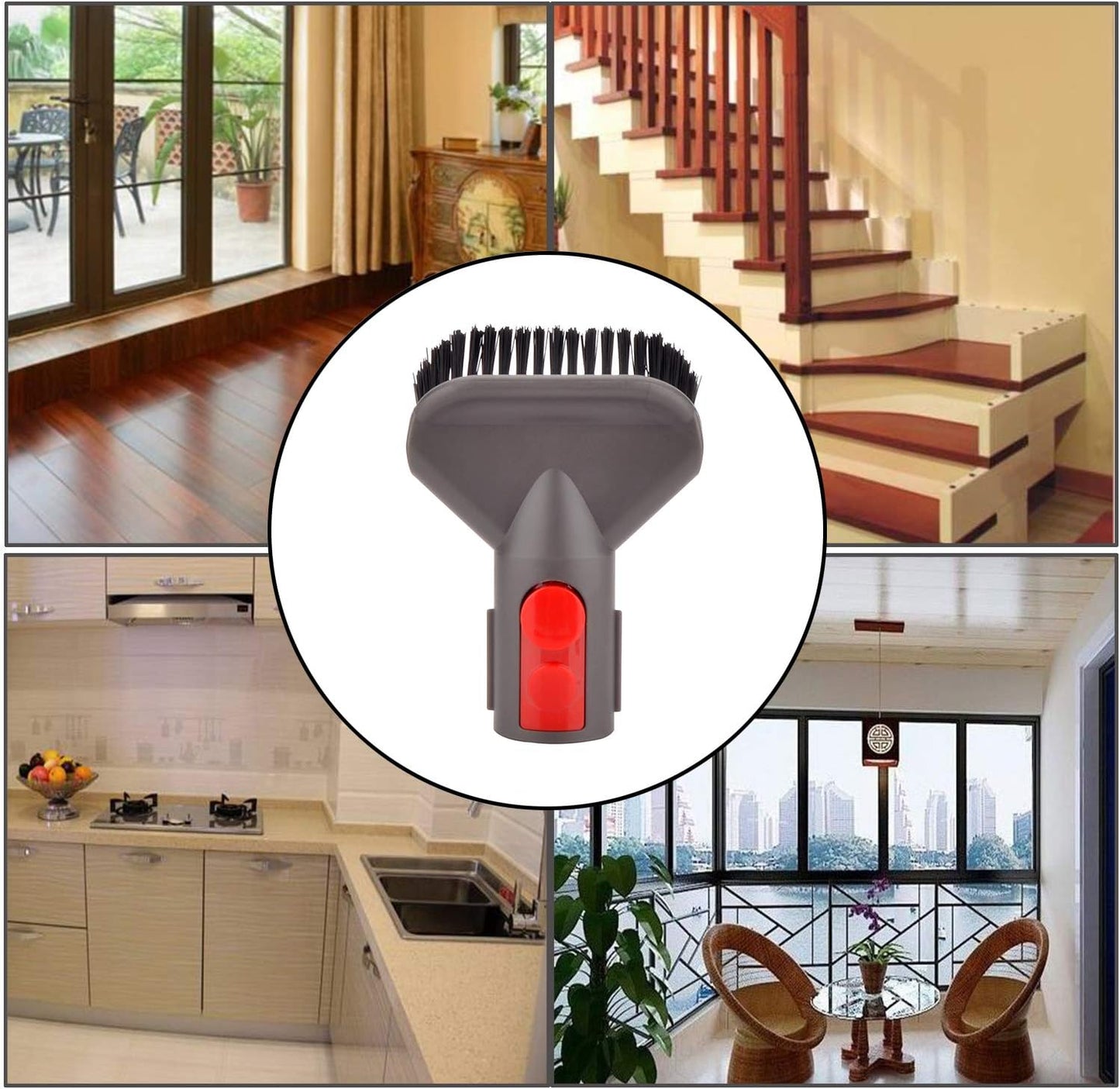 Fulllclean Crevice Tool Attachment Compatible with Dyson Gen5 V15 V15s V12 V11 V10 V9 V8 V7 Vacuum Cleaner Accessories Replacement Parts Brush Nozzle