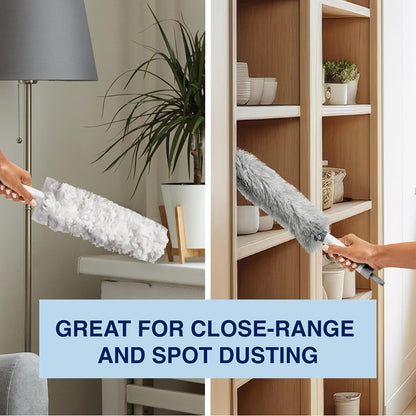 Bona High Performance Dusting System - 1 Extendable Handle, 3 Disposable Dusters, 1 Reusable Duster, & 1 Storage Bag - Extendable Dusting Kit