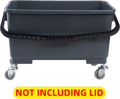Matthew Cleaning Microfiber Finish Bucket with Sieve,Press Wring Mop Bucket for Microfiber Flat Mops, Mop Bucket with Non-Marking Casters Wheels Gary