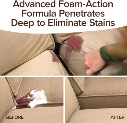 Bull Shot MAX Strength Carpet Spot & Stain Remover, AS-SEEN-ON-TV, Made In US, Just Point & Spray, Stain-Lifting Foam Action, Coffee, Wine, New & Old Stains & More