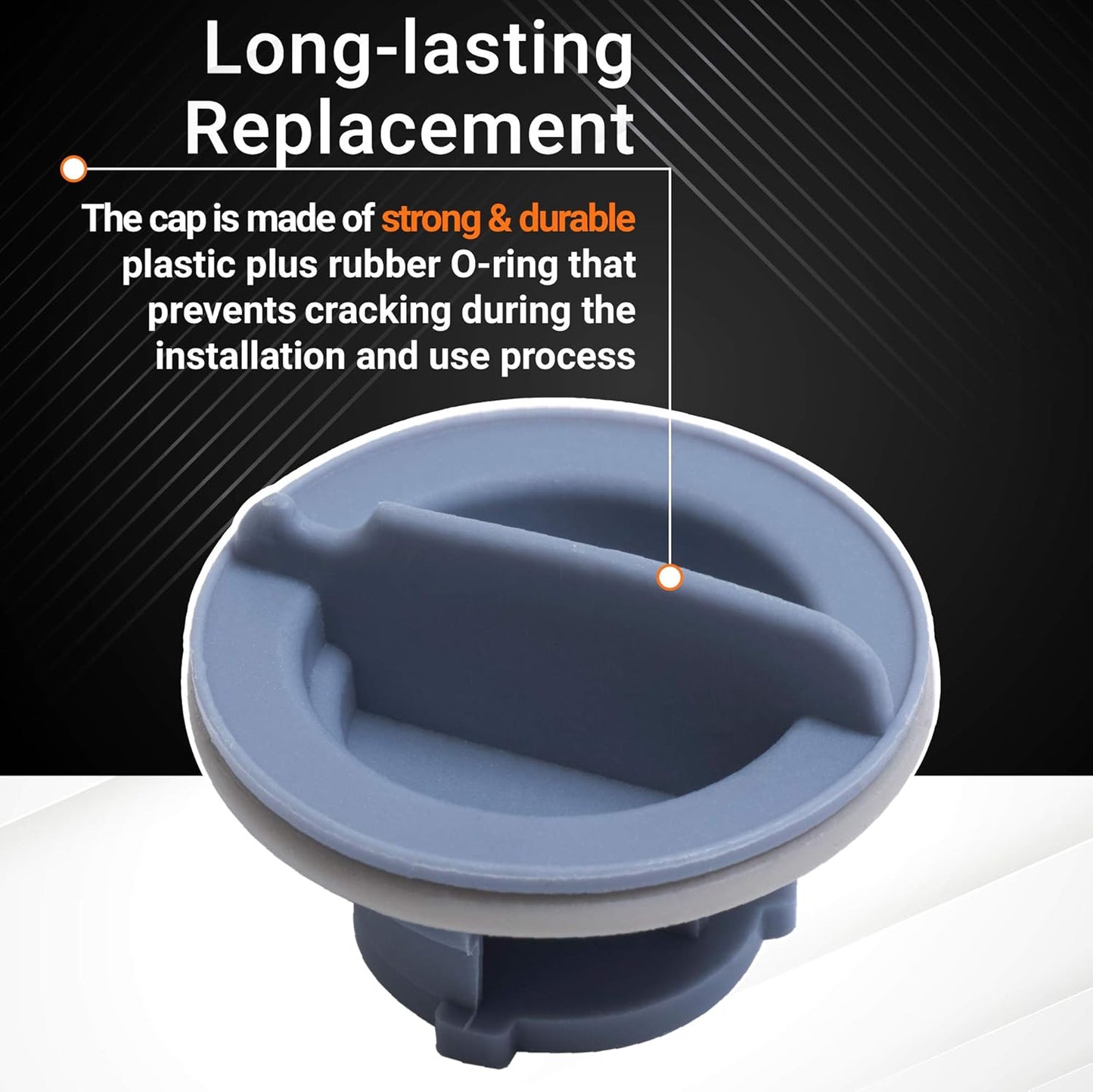 BlueStars 8558307 Dishwasher Dispenser Cap - Ultra Durable Rinse Aid Cap Compatible with Whirlpool Kenmore Dishwashers - Replaces WP8558307 8193984 8539095 PS11746426 AP6013204