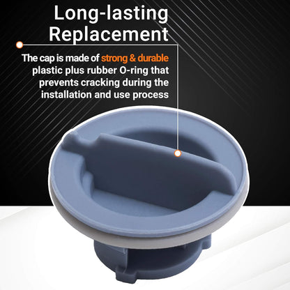BlueStars 8558307 Dishwasher Dispenser Cap - Ultra Durable Rinse Aid Cap Compatible with Whirlpool Kenmore Dishwashers - Replaces WP8558307 8193984 8539095 PS11746426 AP6013204