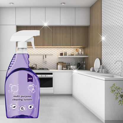 Clean Spray Cleaner for Ovens, All-Purpose Cleaning Spray, Multi-Surface Cleaner for Households, Instant Stain Removal (1 Bottle+18 Pcs Concentrated Cleaning Tablets)