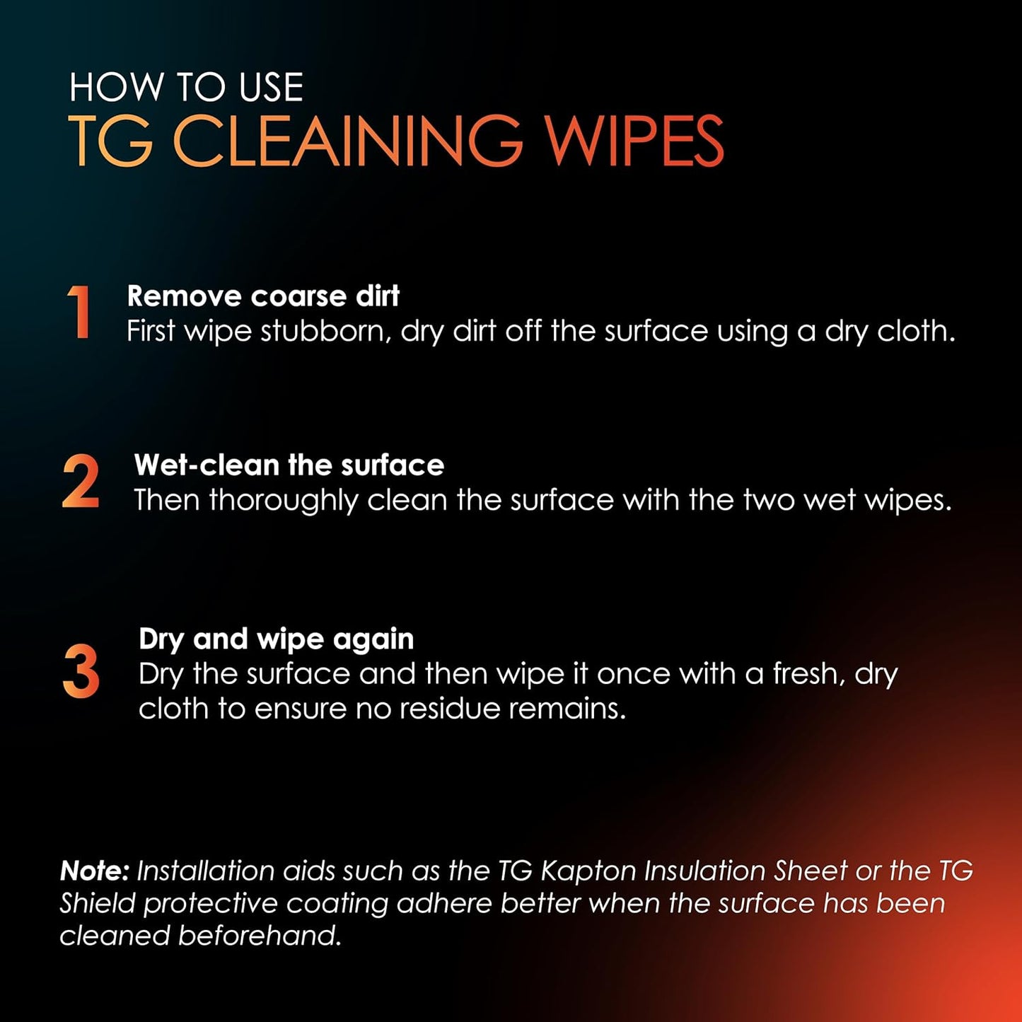 Thermal Grizzly TG Cleaning Wipes (10 Pcs - 20 Wet & 20 Dry Wipes) - Clean and Degrease Surfaces - Optimal Adhesion of Thermal Conductive Materials