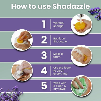 Shadazzle Natural All Purpose Cleaner and Polish – Eco friendly Multi-purpose Cleaning Product (1 Pack, Lemon)