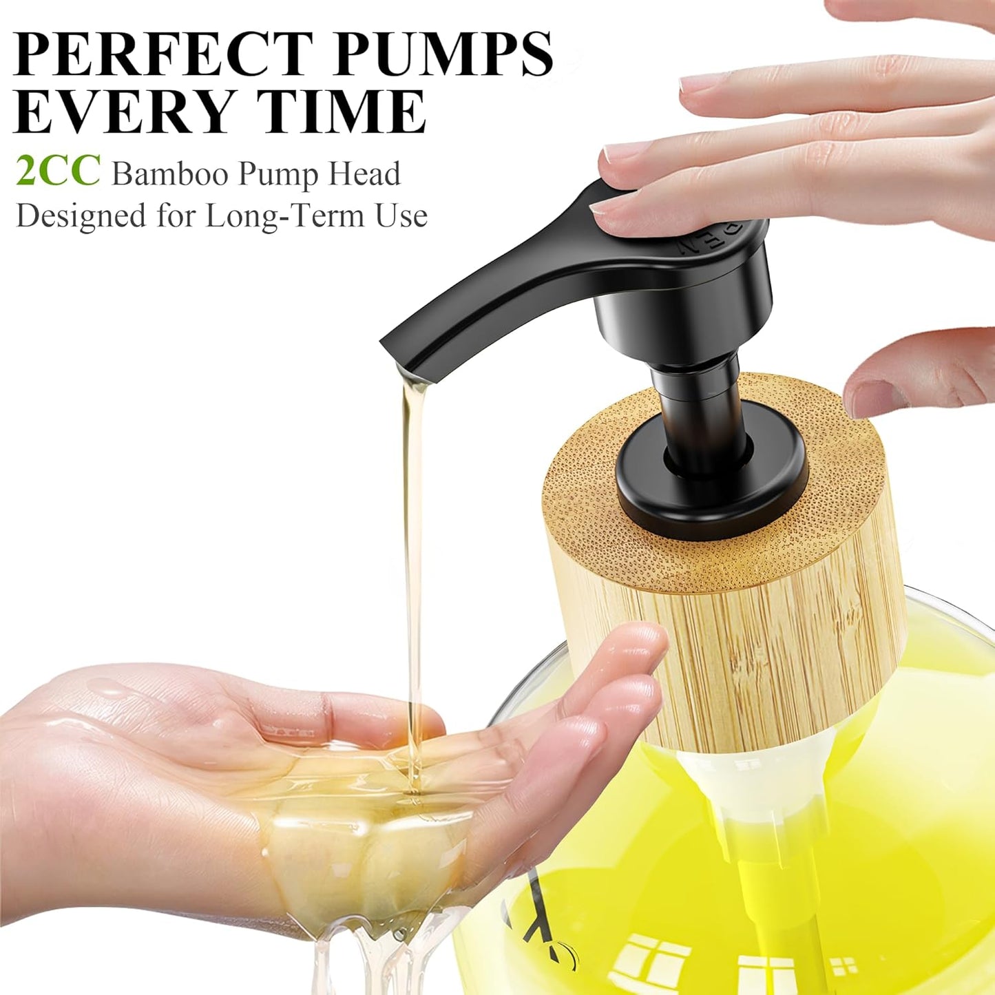 Cisily Kitchen Dish Soap Dispenser Set with 2 Pack 16.9oz Black Glass Bottle and Sponge Holder, Dish Soap Dispensers with Adjustable Sponge Holder, Vintage Hand and Dish Soap Dispensers Set