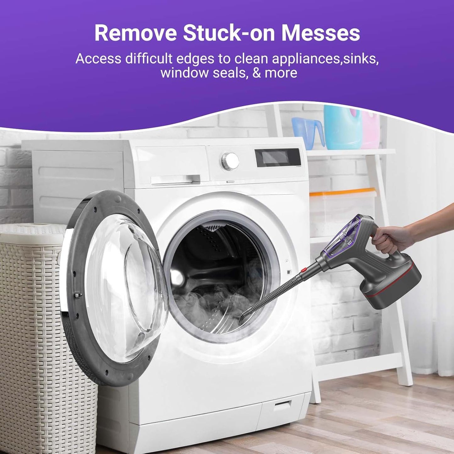Steam Mop for Floor Cleaning, Heavy Duty All-in-One Steam Cleaner for Home with Detachable Handheld Steamer, for Hardwood, Tile, Walls, Grout, Windows, Furniture and Decks