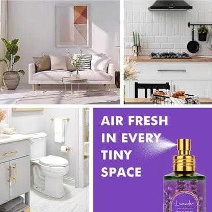 Linen Room Spray 2 Pack, 3.4oz/100ml Each – Long-Lasting Air Freshener & Odor Eliminator for Home, Bathroom, Bedroom & Office, Concentrated Room Spray