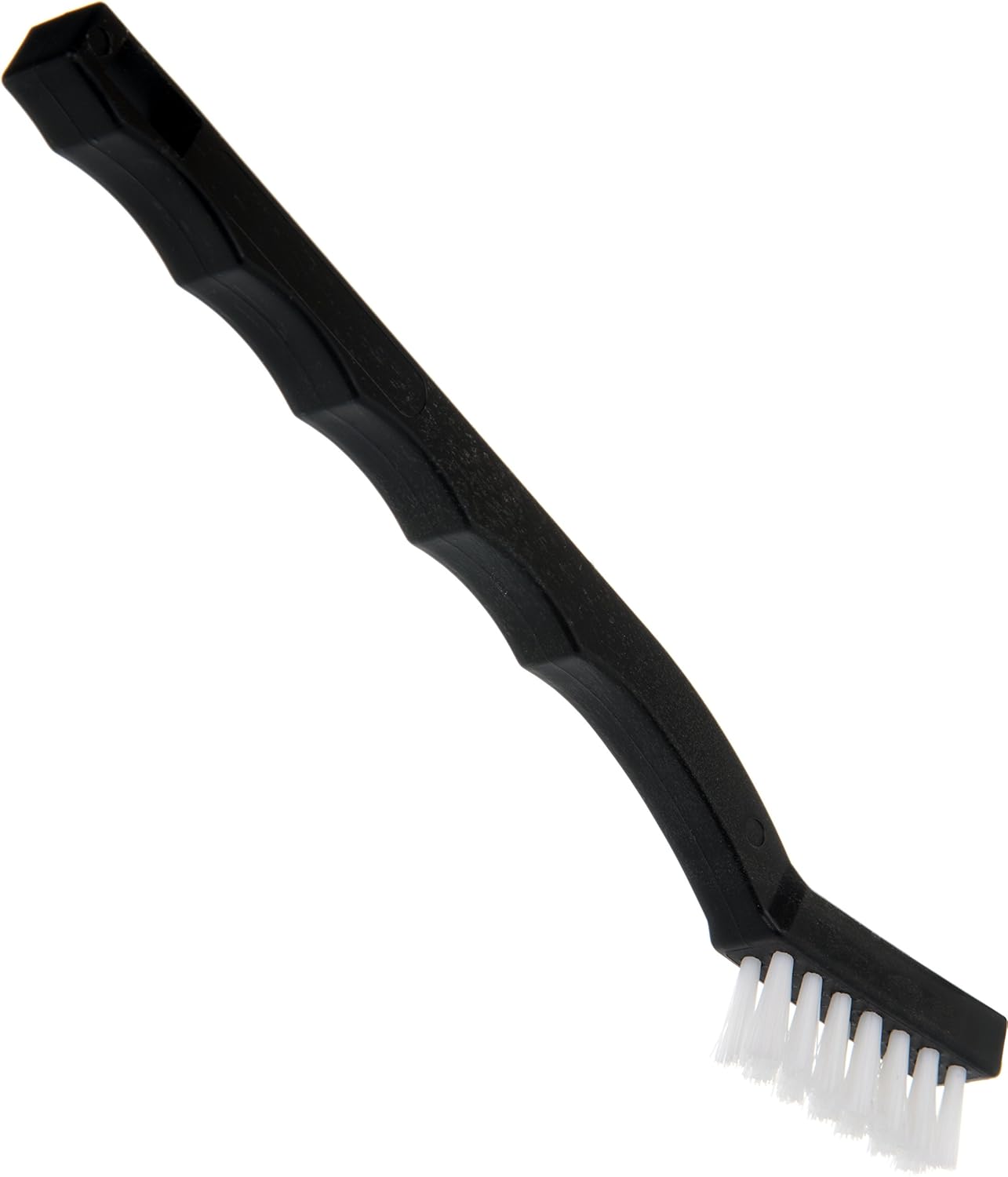 Carlisle FoodService Products Flo-Pac Maintenance Brush, Toothbrush Style Utility Scrubber for Cleaning With Nylon Bristles, 7", 1 Count, Black