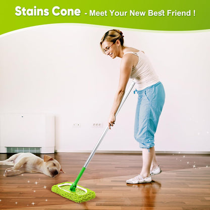 6-Pack Reusable Microfiber Mop Pads Compatible with Swiffer Sweeper, Dry & Wet Sweeping Cloths - Washable Wet Pads Refill for Multi-Surface/Hardwood Floor Cleaning