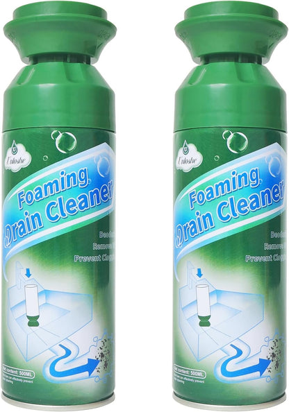 Foaming Drain Cleaner, Sink Drain Cleaner Foam, Drains Clog Remover for Bathroom Sinks, Tubs, Washbasin (2PCS)