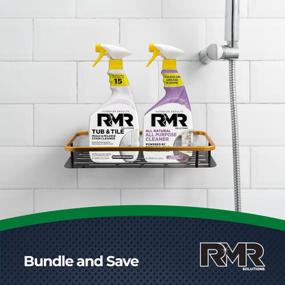 RMR Surface Saver System – Tub & Tile Stain Remover + All Natural All Purpose Cleaner, 2-Step Bathroom & Surface Cleaning Bundle for Tile, Grout, Shower, Tub, Counters & More, 2–32 Oz Bottles