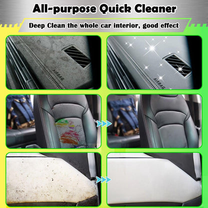 Car Interior Cleaner Foam - Car Dashboard, Seat, Carpet, Upholstery Cleaner, Auto Interior Detailing Spray Leather Vinyl Plastic Cleaner - Remove Stain & Grime & Grease - 150ml