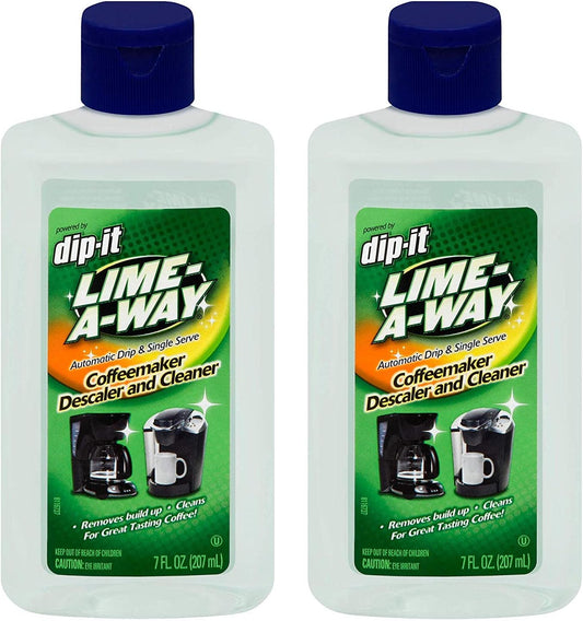Lime-A-Way Dip-It Coffeemaker Cleaner, Descaler & Cleaner for Drip & Single Serve Coffee Machines 7 oz (Pack of 2)