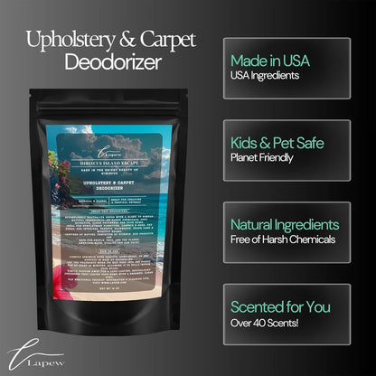 Lapew Black Sea Scented Cleaning Bundle | Carpet Deodorizer Powder (16 oz) & Mop Soap Concentrate (36 oz) | Pet-Friendly Odor Eliminator - Colors A