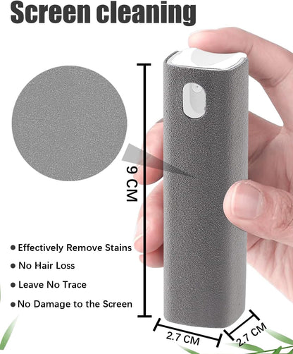 Screen Cleaner Spray and Wipe Touch Screen Cleaner for iPhone iPad Computer Laptop Tablet MacBook Cell Phone Eyeglasses（Pink）