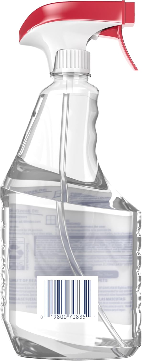 Windex Vinegar Glass and Surface Cleaner Spray Bottle, Packaging Designed to Prevent Leakage and Breaking, Surface Cleaning Spray, 23 Fl Oz