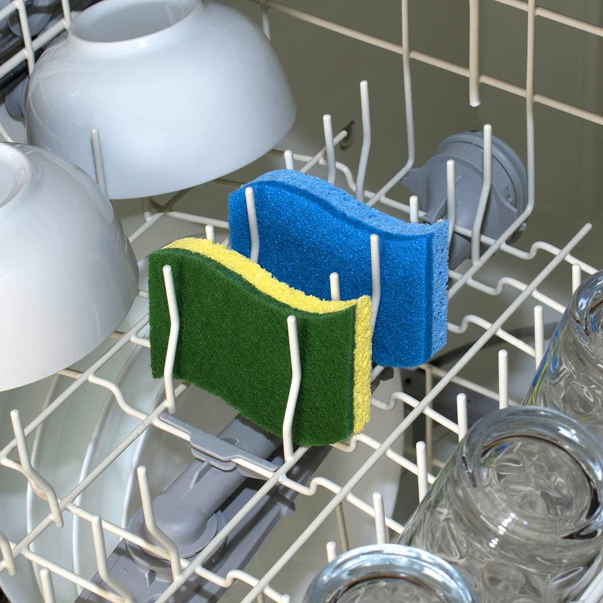 Pine-Sol Heavy Duty Scrub Sponges - Double Sided Dish Scrubber with Scouring Pad - Kitchen Essentials for Dishwashing and Cleaning Supplies, 6 Pack