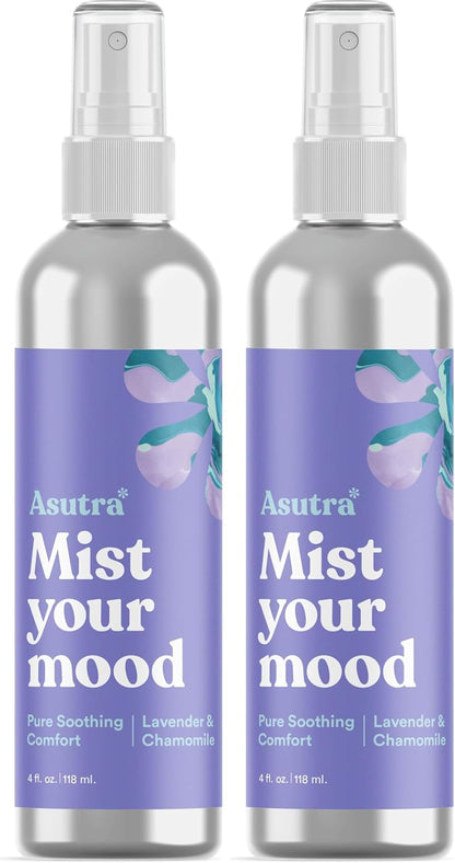 ASUTRA Multi-Use Essential Oil Aromatherapy Spray (Citrus & Eucalyptus), 4 fl oz – Mist for Face, Body, Rooms & Linens – Car, Fabric, and Bathroom Freshener