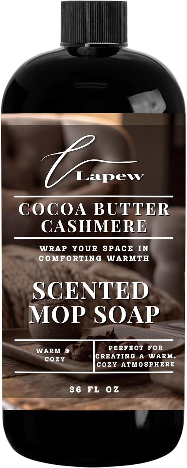 Lapew Baccarat Scented Mop Soap - Luxury Floor Cleaner Concentrate for Mopping Tile, Laminate, Vinyl & Hardwood | Streak-Free, Low-Foam | 36 oz - Colors B