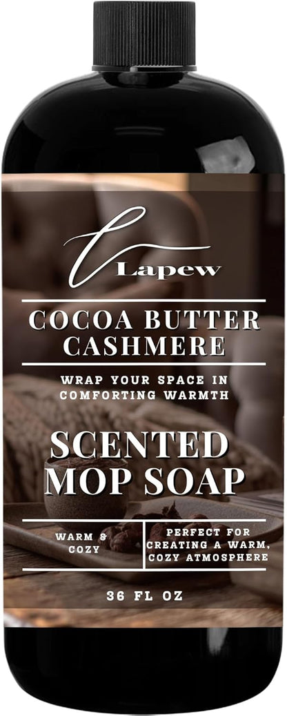Lapew Baccarat Scented Mop Soap - Luxury Floor Cleaner Concentrate for Mopping Tile, Laminate, Vinyl & Hardwood | Streak-Free, Low-Foam | 36 oz - Colors B