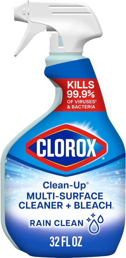 Clorox Clean-Up Multi-Surface Cleaner with Bleach, Rain Clean, Spray, 32 Fl Oz (Package May Vary)