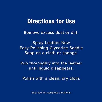 Farnam Leather New Easy-Polishing Glycerine Saddle Soap and Leather Cleaner, 16 oz