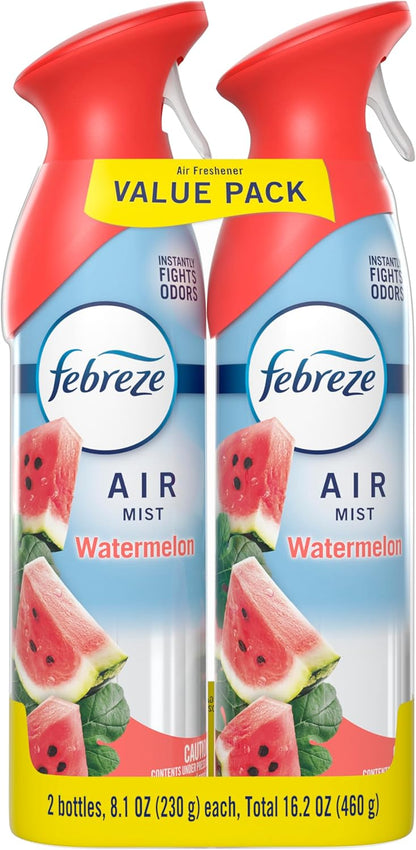 Febreze Air Mist Air Freshener Spray, Odor-Fighting Room Spray, Air Fresheners for Home and Bathroom and Kitchen, Aerosol Can, Downy April Fresh Scent, 8.8oz (Pack of 2)