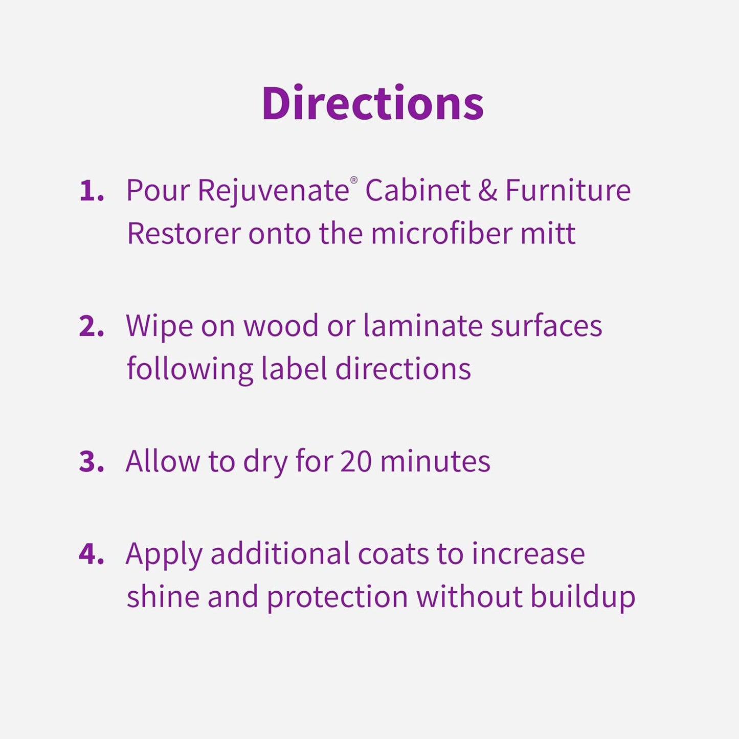 Rejuvenate Cabinet And Furniture Restorer Fills In Scratches, Shines And Protects Indoor Cabinets And Furniture, 16 Ounces