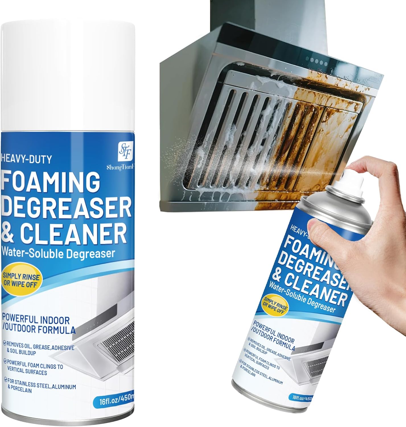 Heavy-Duty Oven/Grill/Microwave oven Cleaner-（17 FL Oz，pack of 2 -Removes tough baking grease and food spills from the surface safely