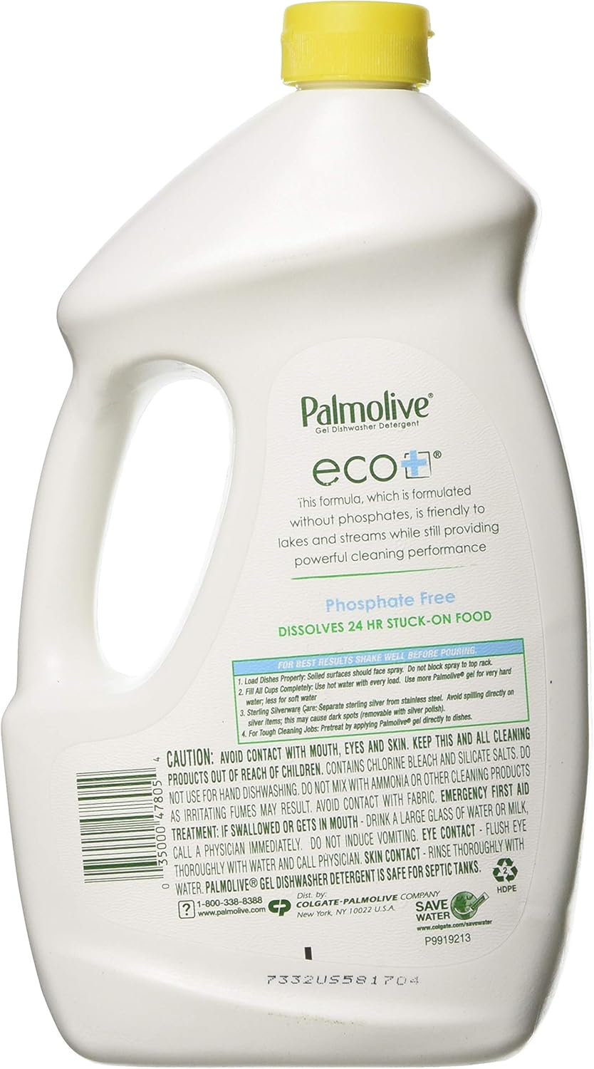 Palmolive Eco Lemon Scent Gel Dishwasher Detergent 45 oz. ( Packaging May Vary )