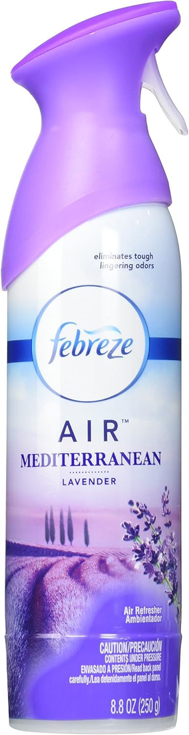 Febreze Air Mist Air Freshener Spray, Odor-Fighting Room Spray, Air Fresheners for Home and Bathroom and Kitchen, Aerosol Can, Mountain Scent, Purple, 8.8oz (Pack of 3)