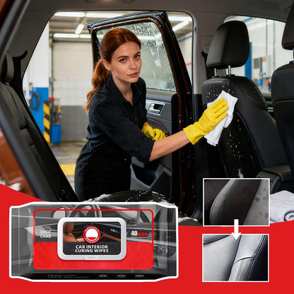 Vehicle Cleaning Wipes - Long-Lasting Multifunctional Wet Cloth, Glass and Oil Film | Automotive Trailer RV Sedan Pickup Bike Tractor Truck Dashboard Interior Exterior Maintenance