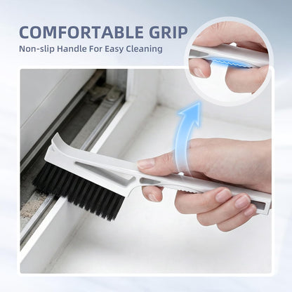 KMOSENIA Grout Cleaner Brush 2PCS, V Shape Grout Cleaning Brush, Stiff Grout Scrub Brushes for Cleaning Shower, Bathroom Tile, Kitchen Floor
