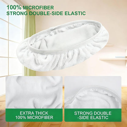 KEEPOW Reusable Mop Pads Compatible with Swiffer Sweeper Mop, Dry Sweeping Cloths for Swiffer Pads, 8 Pack Washable Microfiber Wet Mopping Cloth Refills for Surface/Hardwood Floor Cleaning