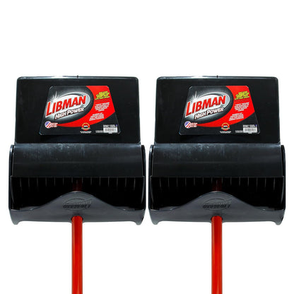 Libman Commercial Deluxe Lobby Broom & Dust Pan (Open Lid) | Case of 2