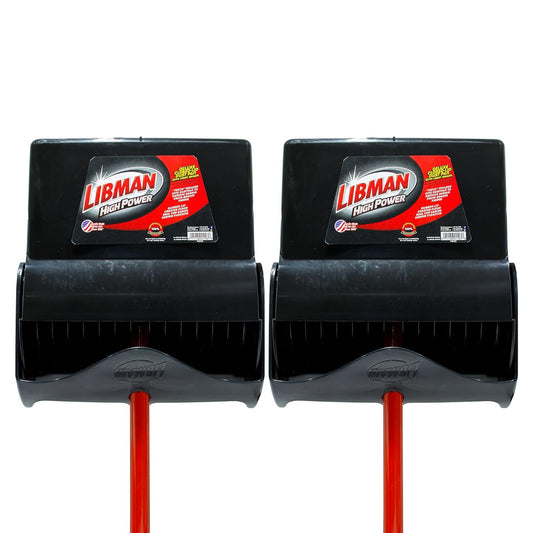 Libman Commercial Deluxe Lobby Broom & Dust Pan (Open Lid) | Case of 2