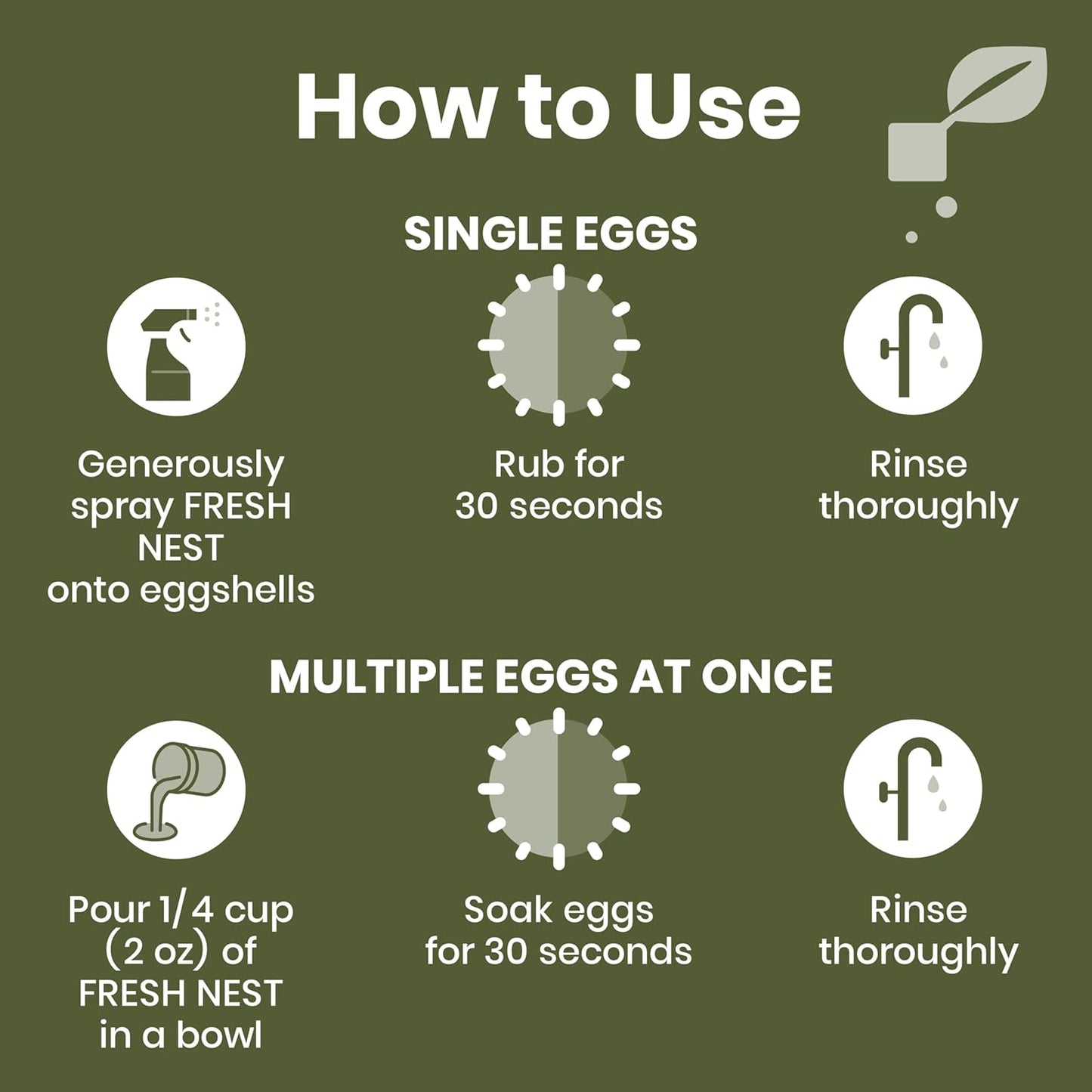 Clean Republic Good Salt Pet Fresh Nest Egg Wash Spray, Natural Cleaner for Freshly Laid Eggs, Made in the USA, 32 Ounce Bottle