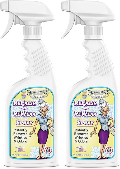 Grandma's Secret Spot Remover Laundry Spray - Chlorine, Bleach and Toxin-Free for Clothes - Fabric Stain Remover Removes Oil, Paint, Blood and Pet Stains - 16 oz & 2 oz Combo, DuoPack