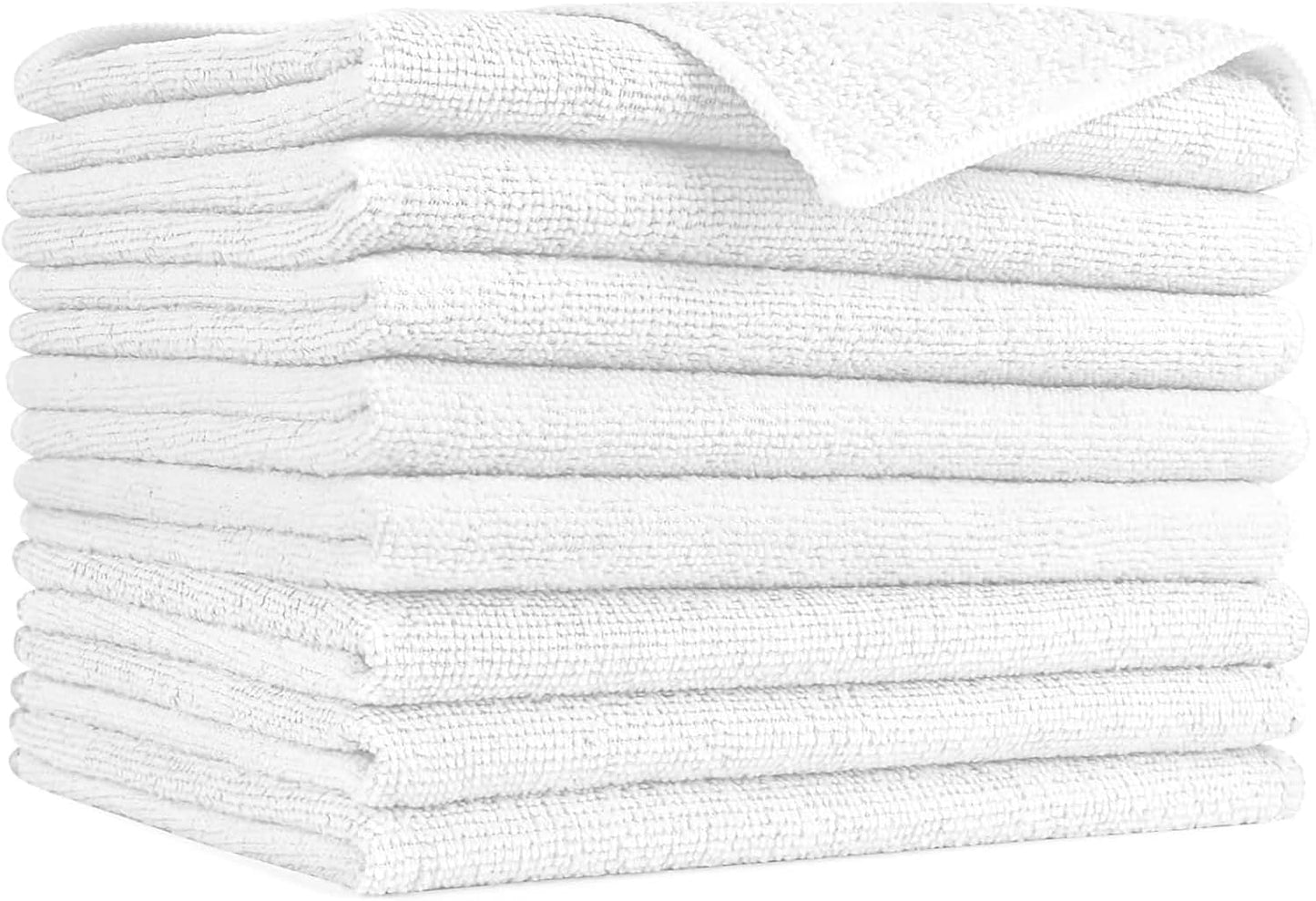 AIDEA Microfiber Cleaning Cloth-50PK, Soft Microfiber Towels for Cars, Absorbent Cleaning Rags, Lint-Free Streak-Free Wash Cloths for House, Kitchen, Window(12in.x12in)
