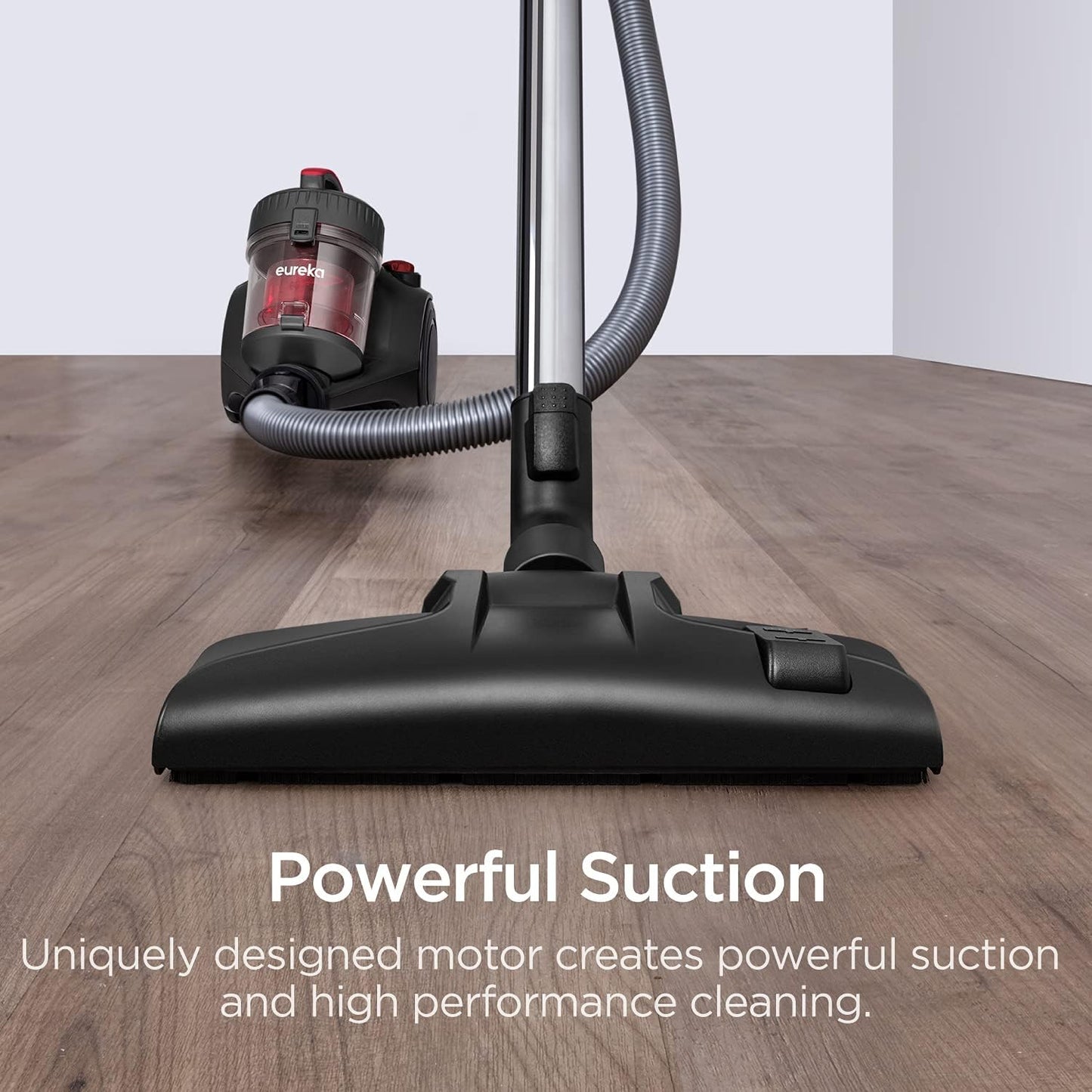 Eureka WhirlWind Bagless Canister 2.5L Vacuum Cleaner, Lightweight Vac for Carpets and Hard Floors, NEN110A, Blue