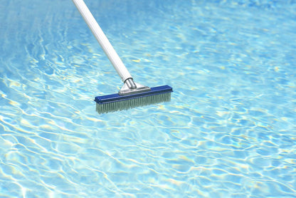 Poolmaster 5-Inch Stainless Steel Pool Algae Detail Brush, Heavy-Duty Aluminum Back, for Gunite Concrete Pools and Spas, Small Narrow Head for Corners, Steps and Tight Areas