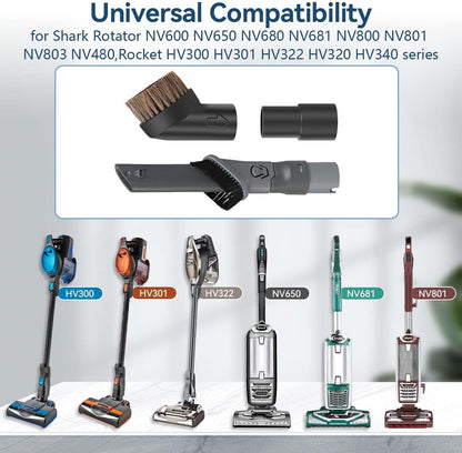 Vacuum Attachments for Shark Rocket,2 in 1 Crevice Tool Dust Brush Accessories for Shark Rocket HV300 HV301 HV322 HV320,Rotator NV751 NV752 NV650 NV680 NV800 | 35MM Vacuum Attachments
